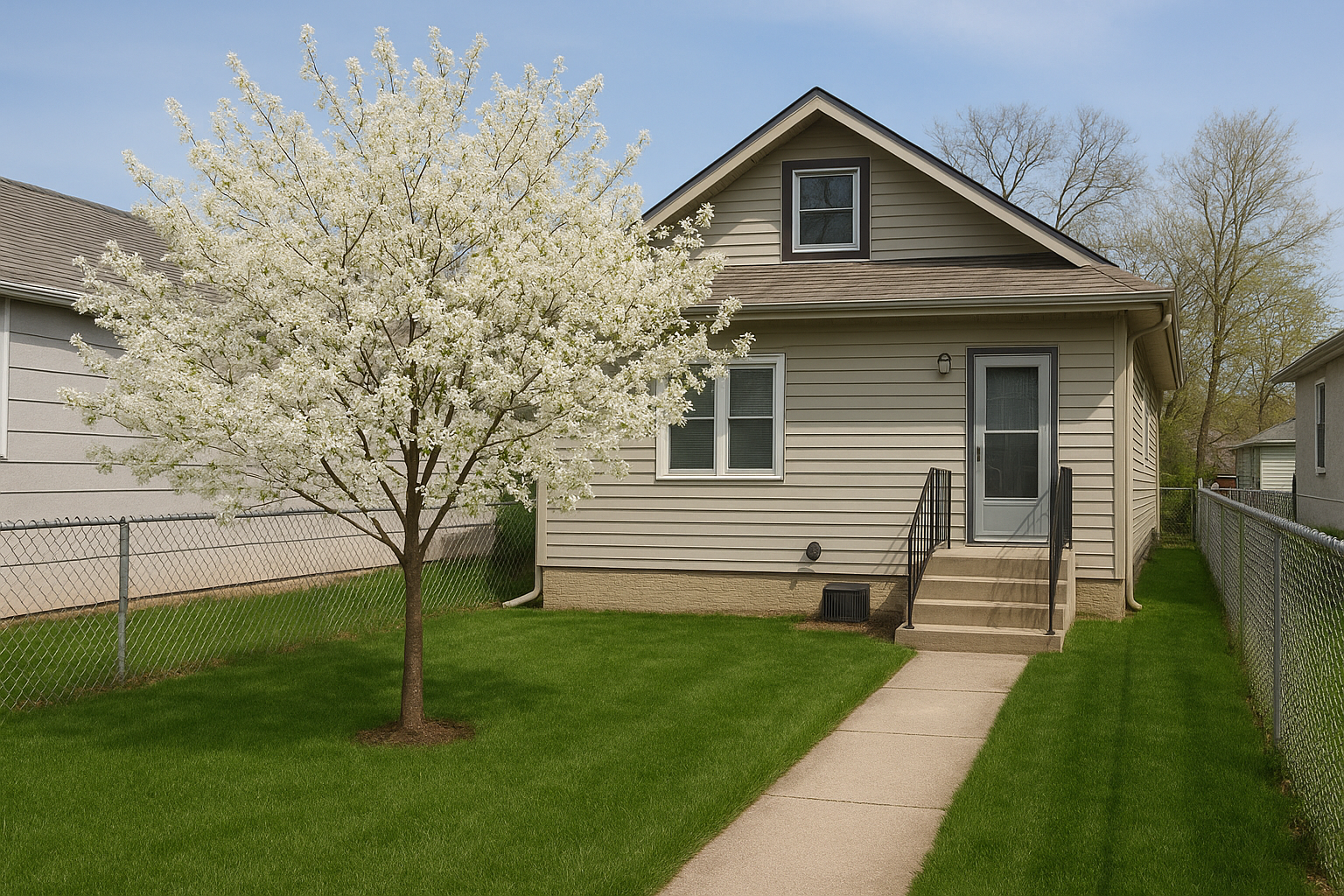 Serviceberry Tree in Backyard